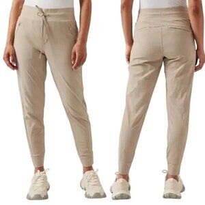 Athleta Trekkie North Jogger Pants Size 4 Beige Womens Casual Activewear